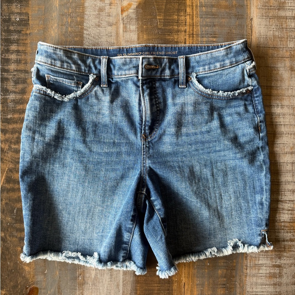Chico’s So Slimming Girlfriend Denim Shorts - Blue